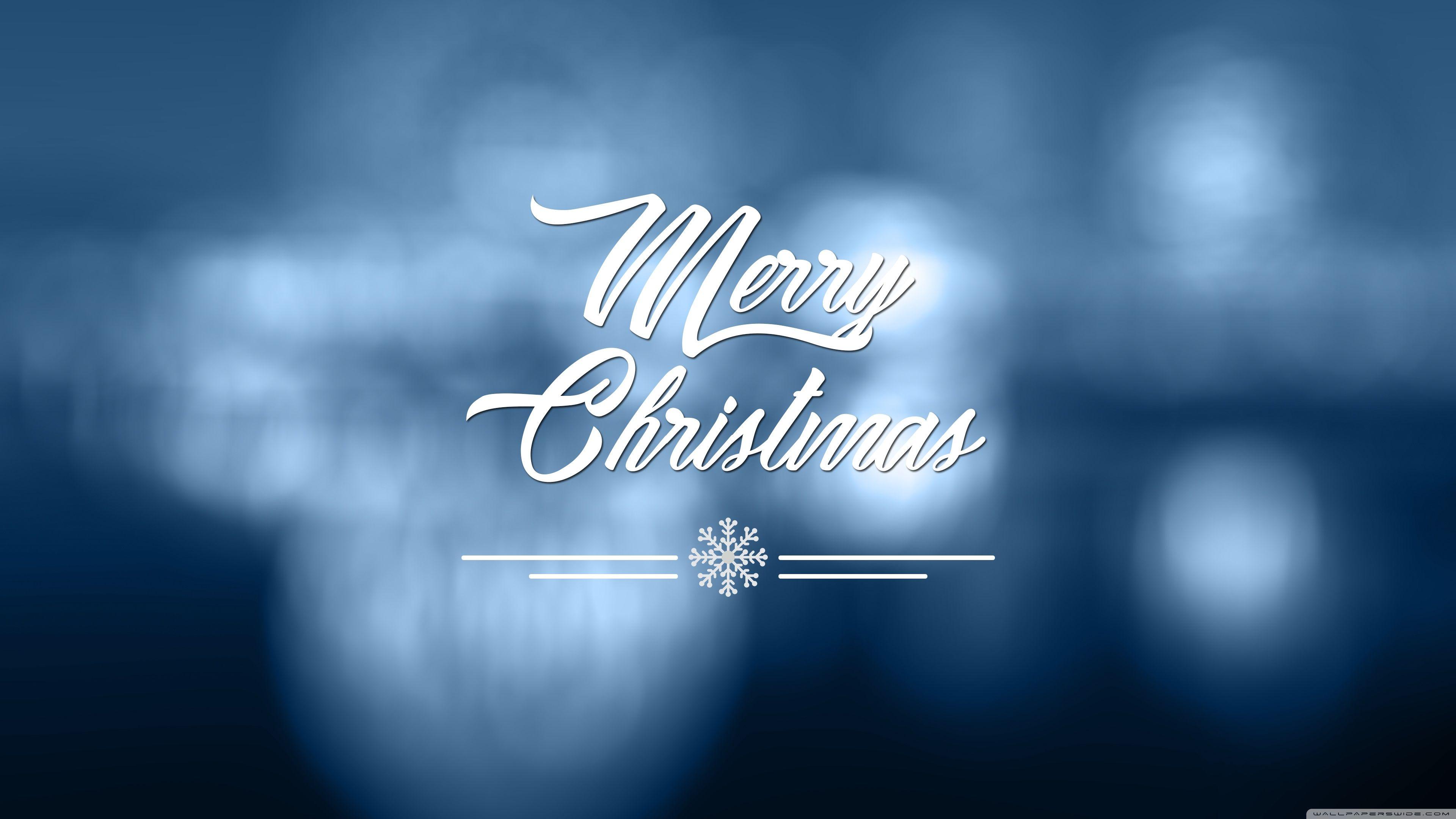 3840x2160 Christmas Blue ❤ 4K HD Desktop Wallpaper for • Wide & Ultra