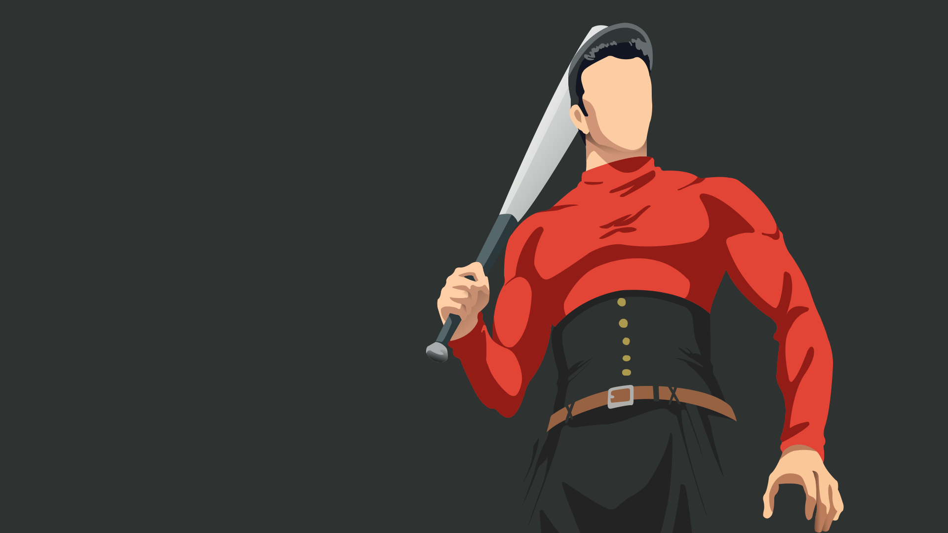 Saitama Wallpaper 4K, Minimalist, One Punch Man