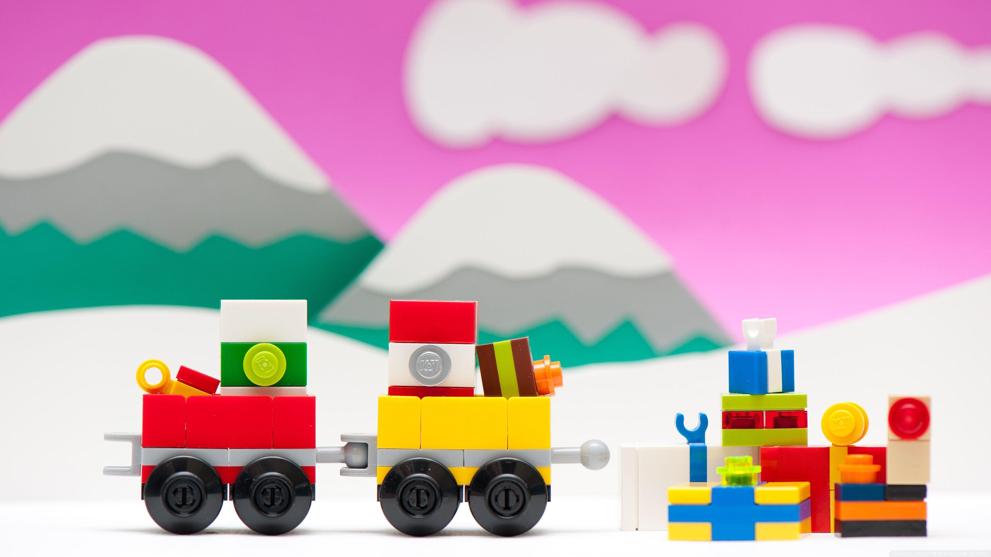 3840x2160 LEGO Train, Christmas ❤ 4K HD Desktop Wallpaper for 4K Ultra HD TV