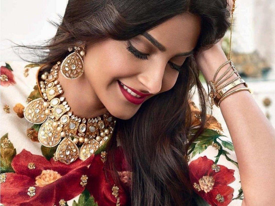 1100x825 Beautiful Actress Sonam Kapoor HD Wallpaper Multicolor Poster (Vinyl Sticker Poster Size 18 x 24 inch) Paper Print posters in India art, film, design, movie, music, nature and