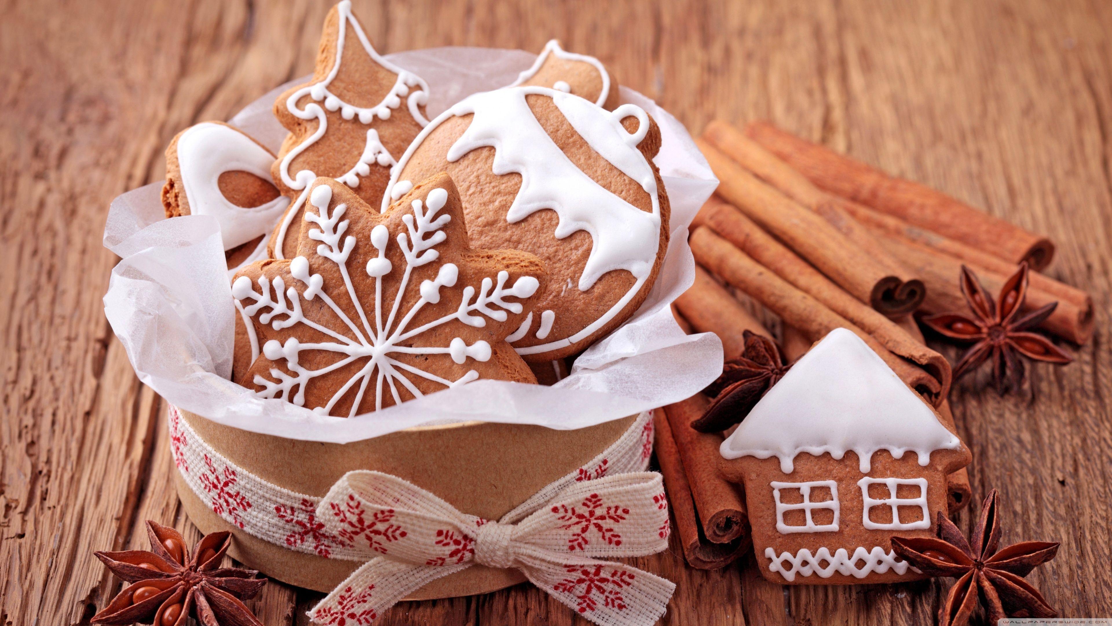 3840x2160 Christmas Cinnamon Cookies ❤ 4K HD Desktop Wallpaper for 4K Ultra