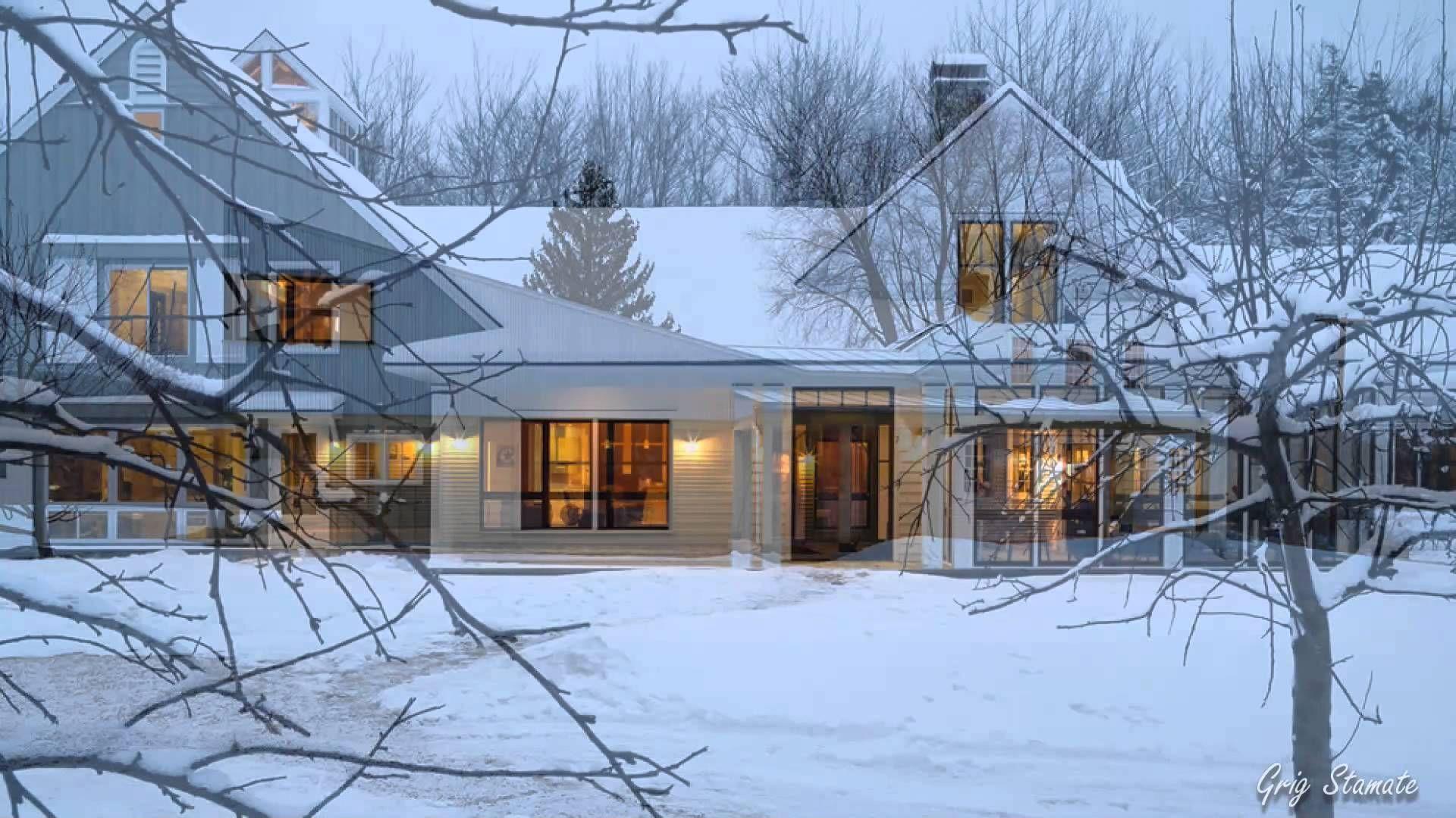 1920x1080 Traditional American Farmhouses in Winter. American farmhouse, House styles, Architecture