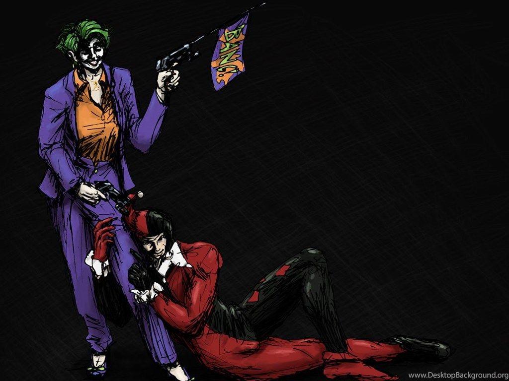 1024x768 Harley Quinn And Joker Love Quotes Album On Quotesvil.com Desktop Background