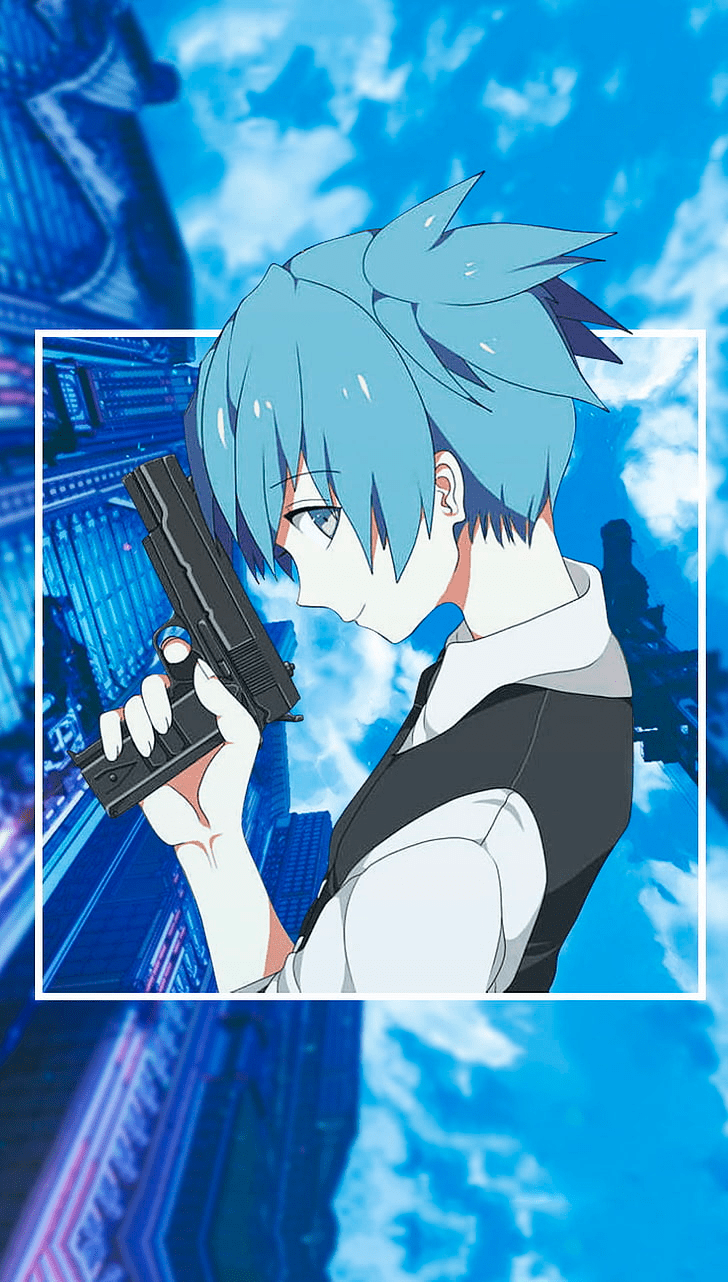 728x1282 Anime, Picture In Picture, Assassination Classroom, Sky, Cloud HD Wallpaper. Assassination Classroom, Anime, Assasination Classroom