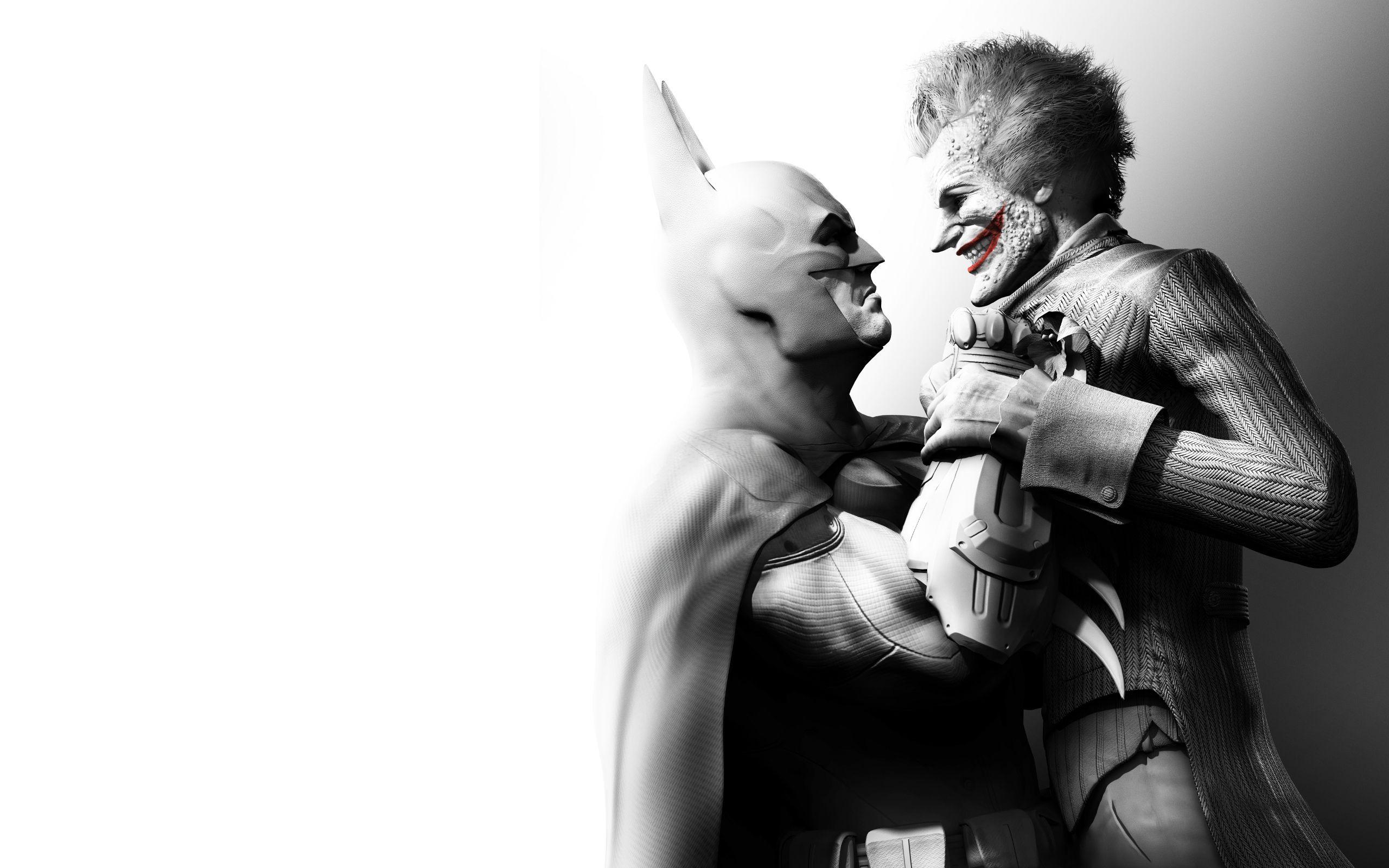 2560x1600 Title Video Game Batman Arkham City Wallpaper Joker HD Wallpaper