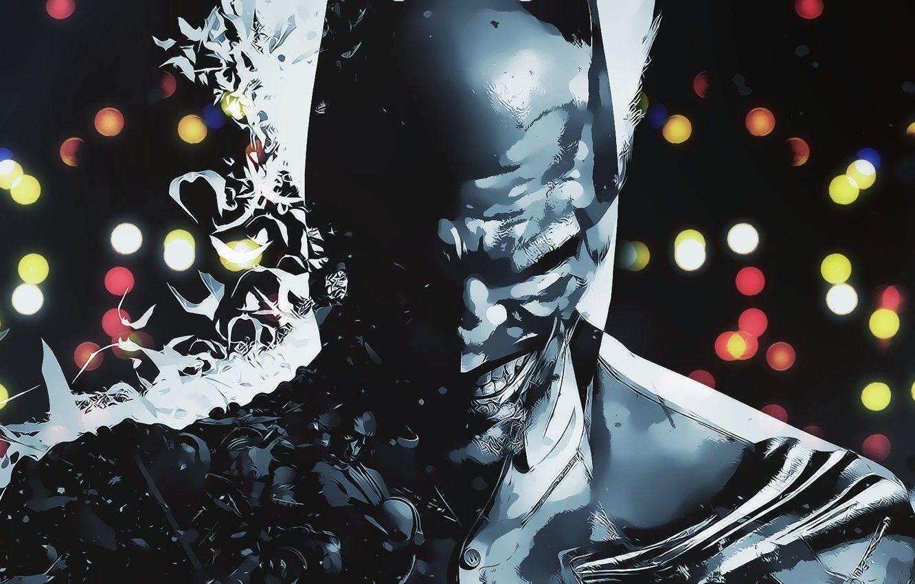 1332x850 Wallpaper batman, art, joker, Batman: Arkham Origins image for desktop, section стиль