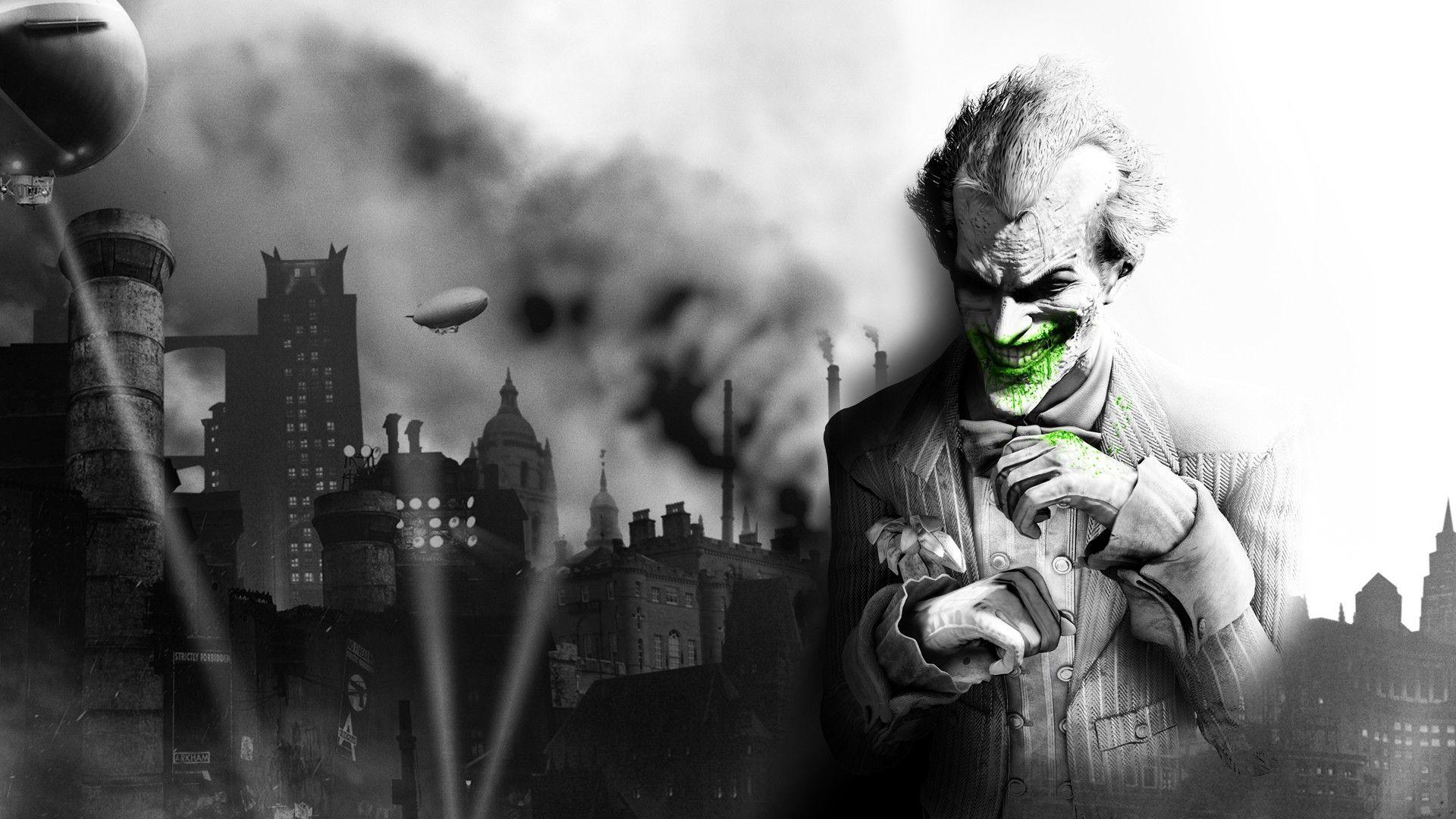 1920x1080 Download 1920x1080 HD Wallpaper joker arkham city airship, Desktop Background HD
