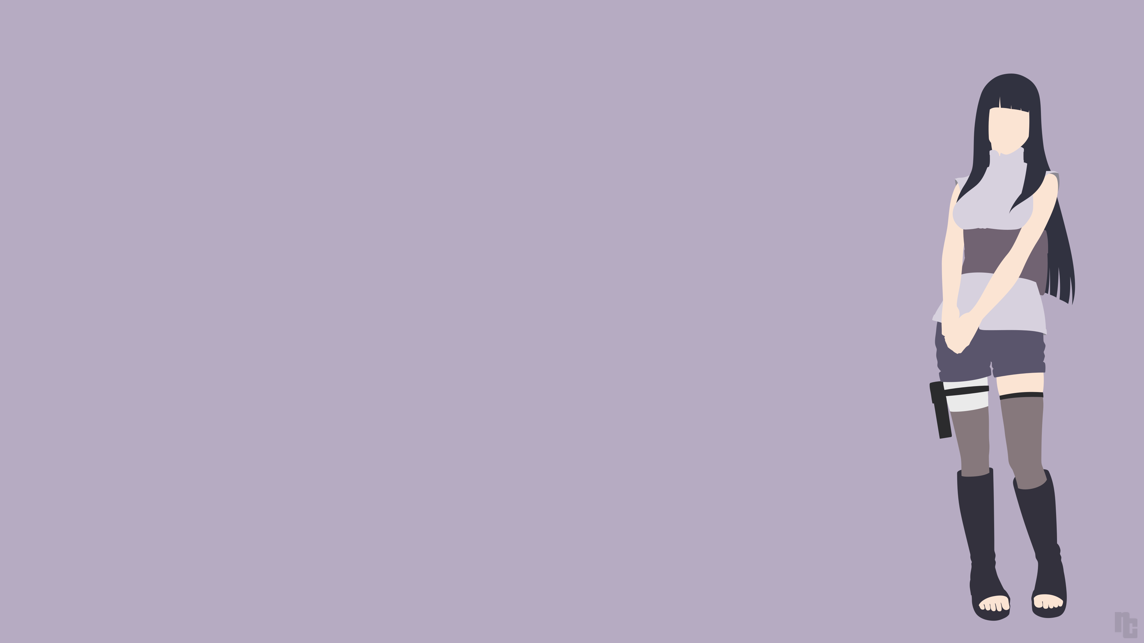 3840x2160 Naruto Hyuuga Minimalist Wallpaper