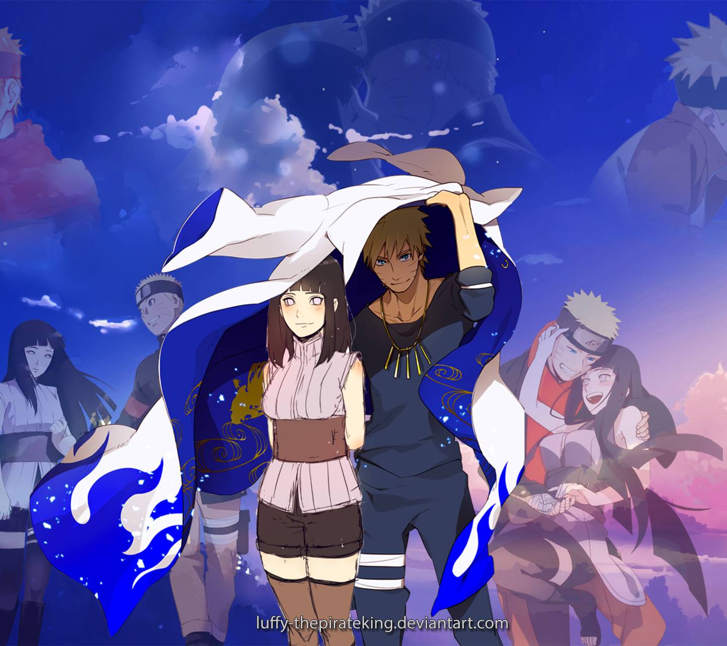 1440x1280 Naruto and Hinata wallpaper
