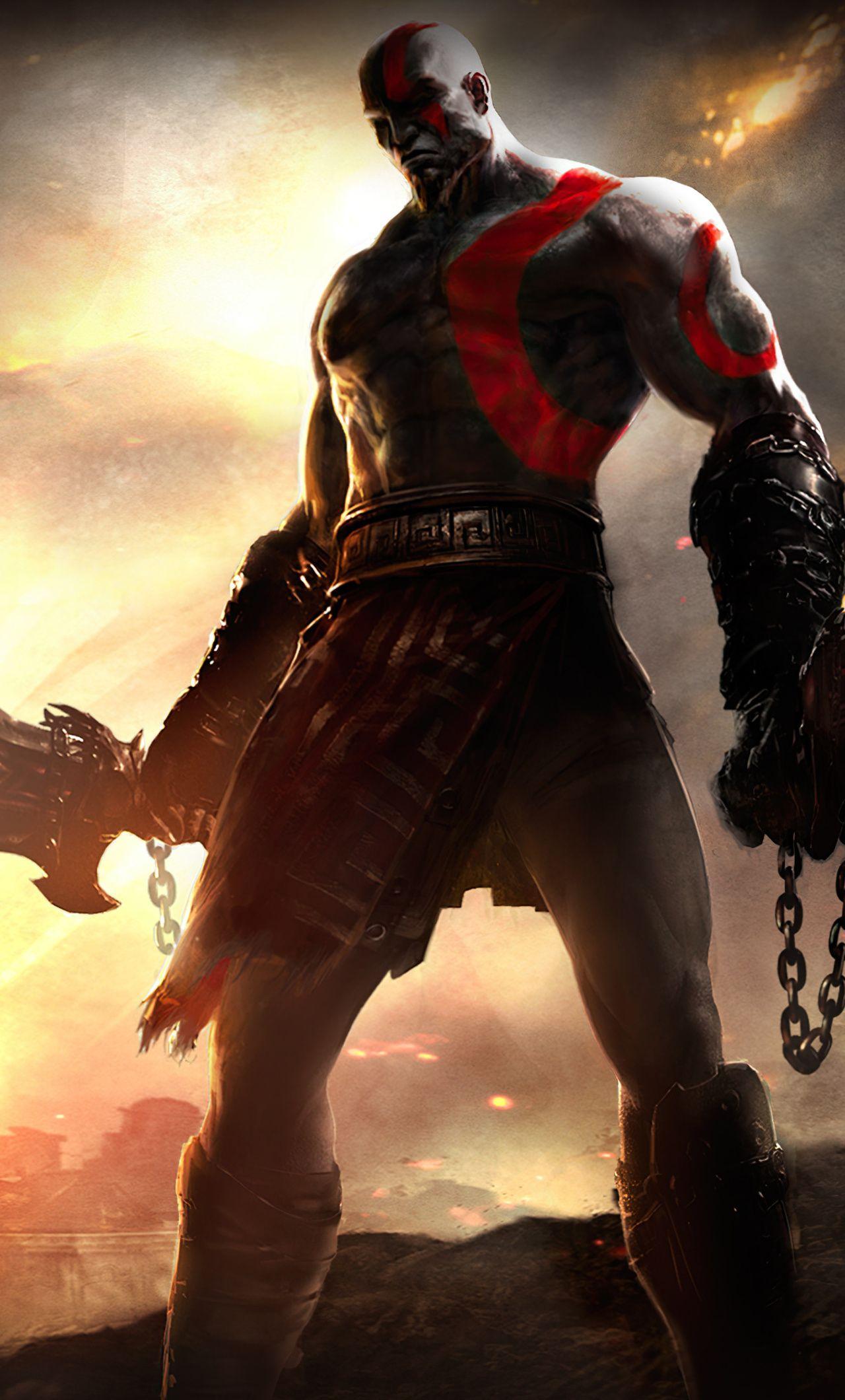 1280x2120 Kratos The Old Warrior 4k iPhone HD 4k Wallpaper, Image, Background, Photo and Picture
