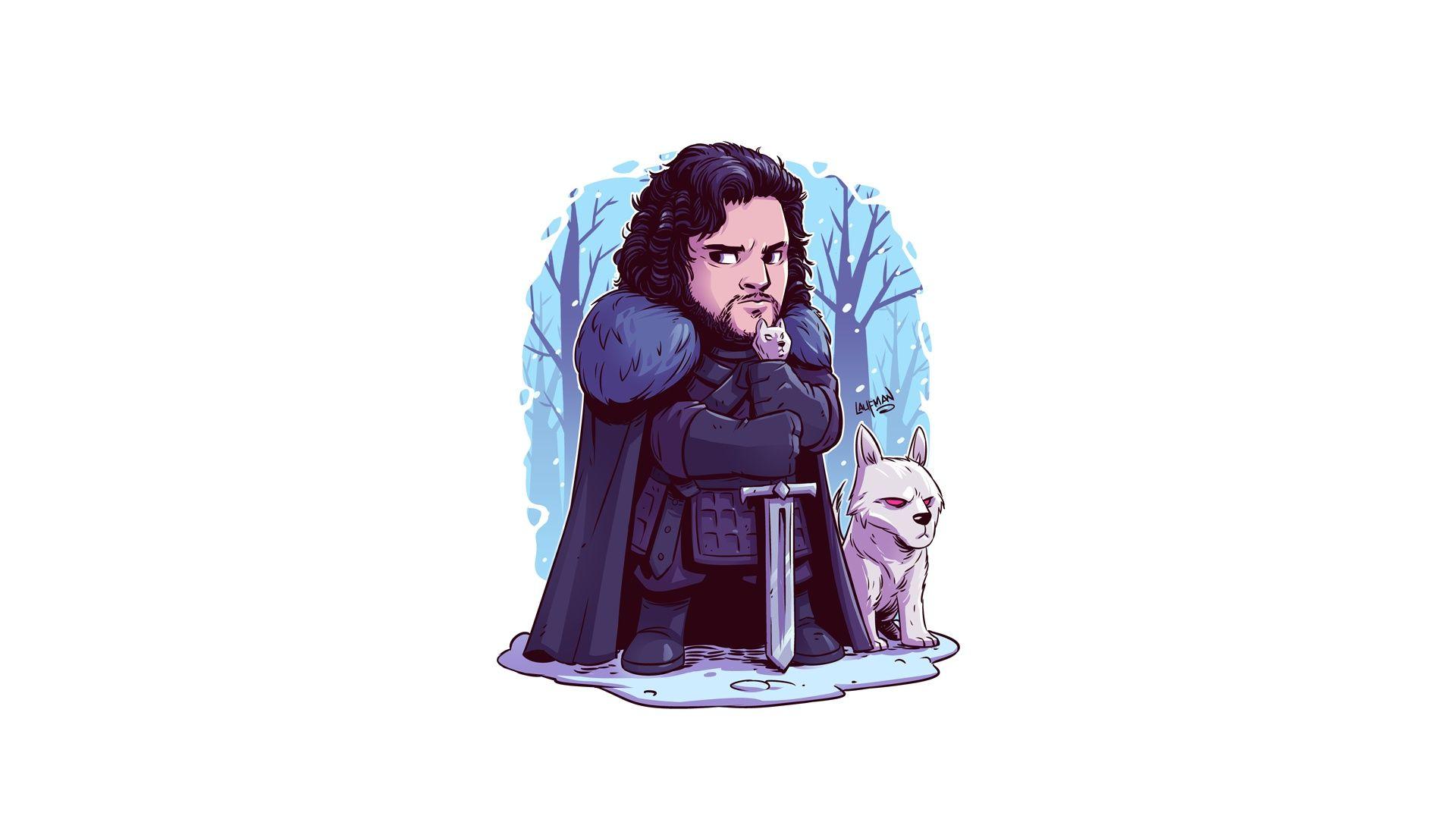 1920x1080 Jon Snow Minimal, HD Artist, 4k Wallpaper, Image, Background, Photo and Picture