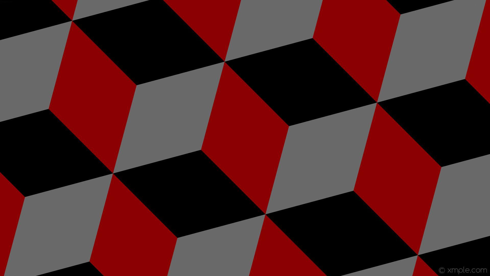 1920x1080 Wallpaper Red Grey 3D Cubes Black Dark Red Dim Gray Grey And Black HD Wallpaper