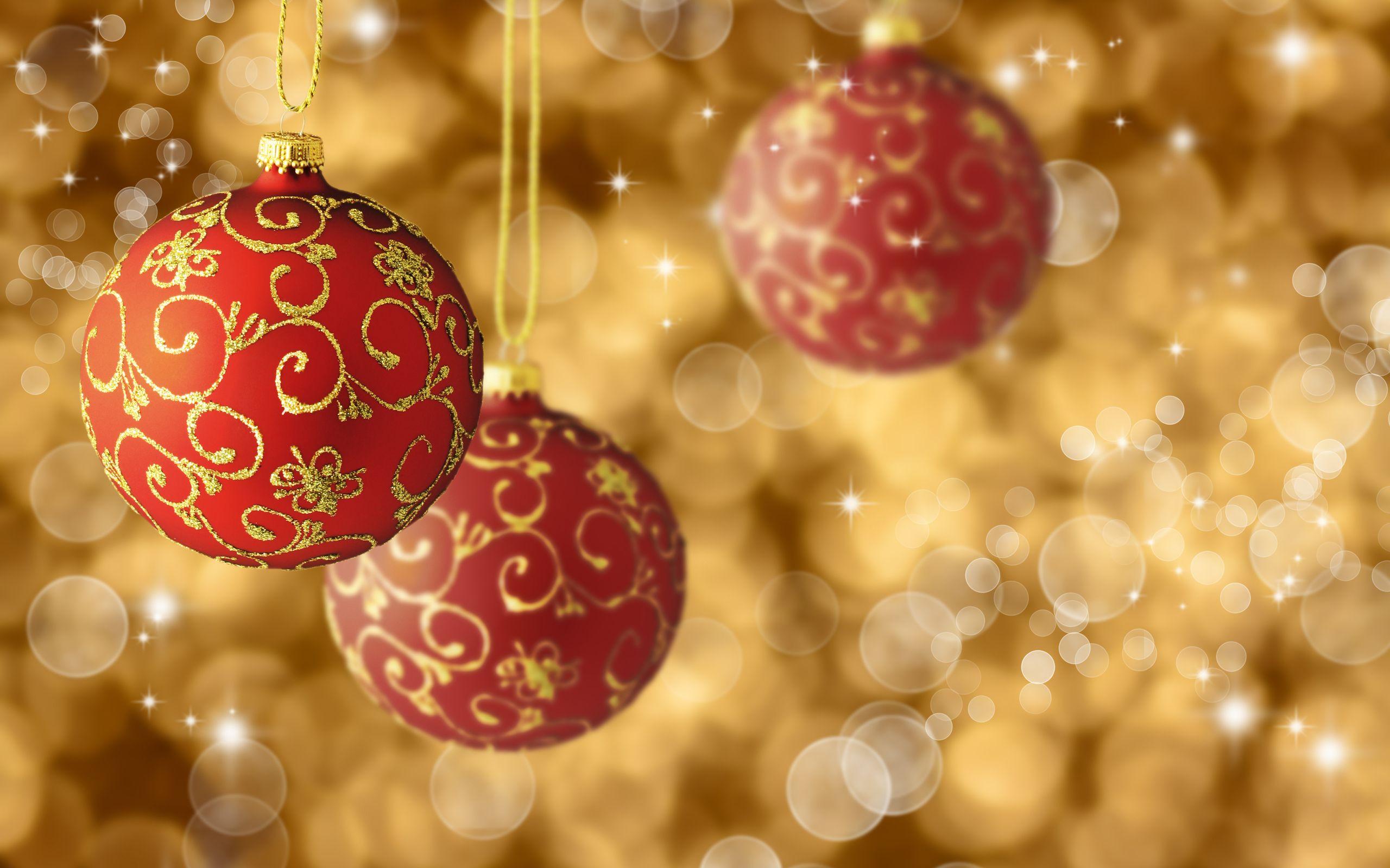 2560x1600 Christmas Ornament Background