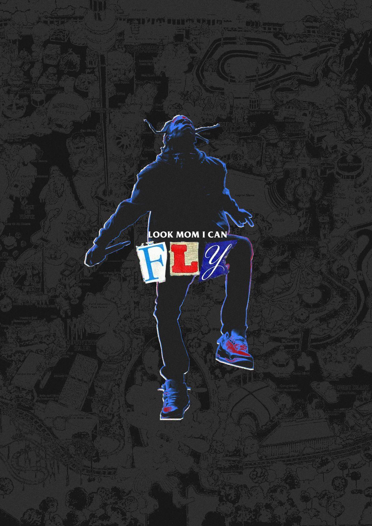1191x1684 Travis Scott: Look Mom I Can Fly Wallpaper