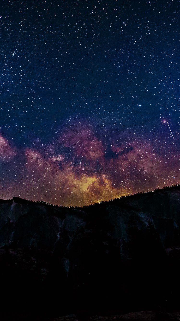 750x1334 FreeiOS8.com. iPhone wallpaper. aurora star night sky space