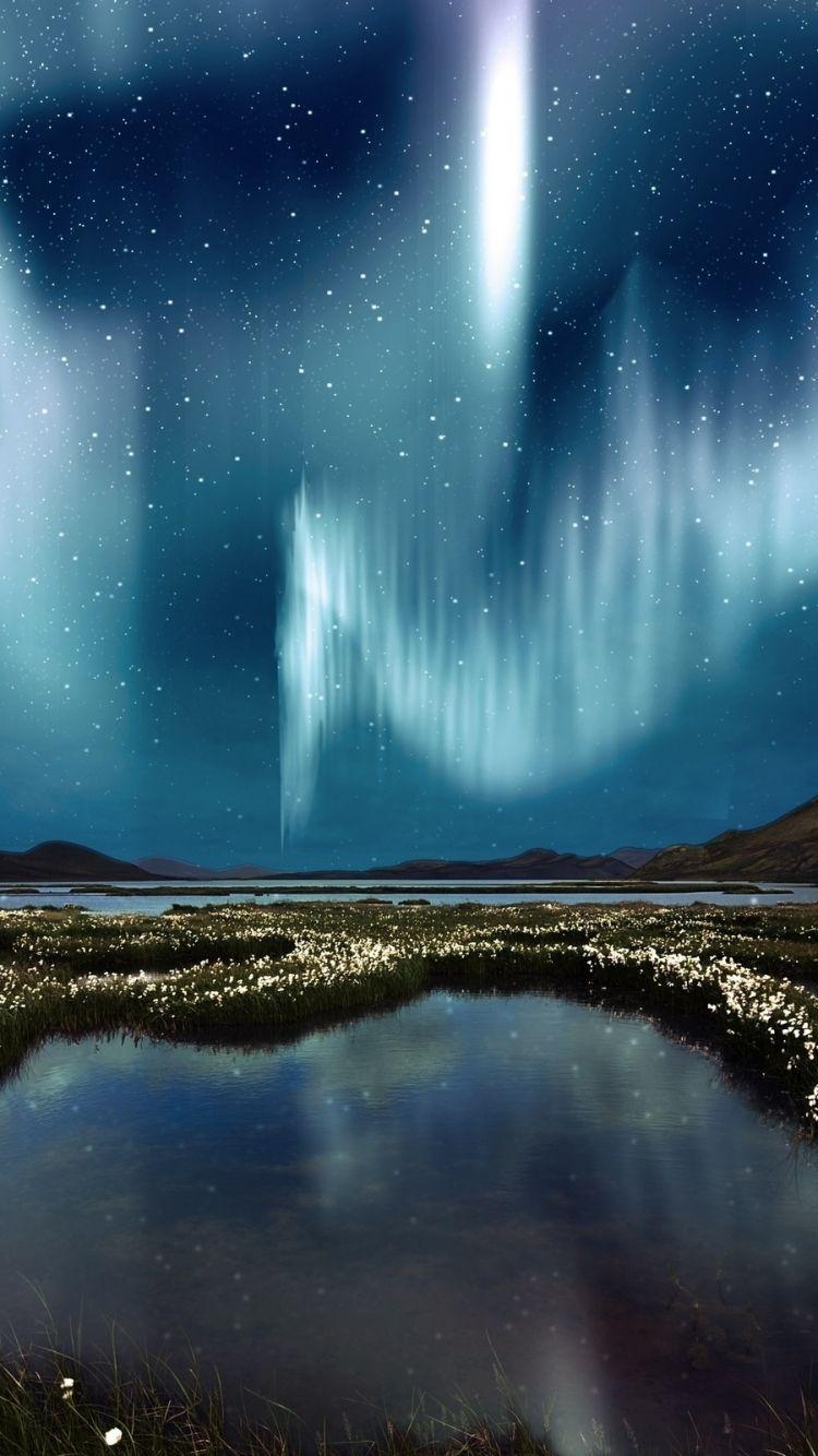 750x1334 Earth Aurora Borealis (750x1334) Wallpaper