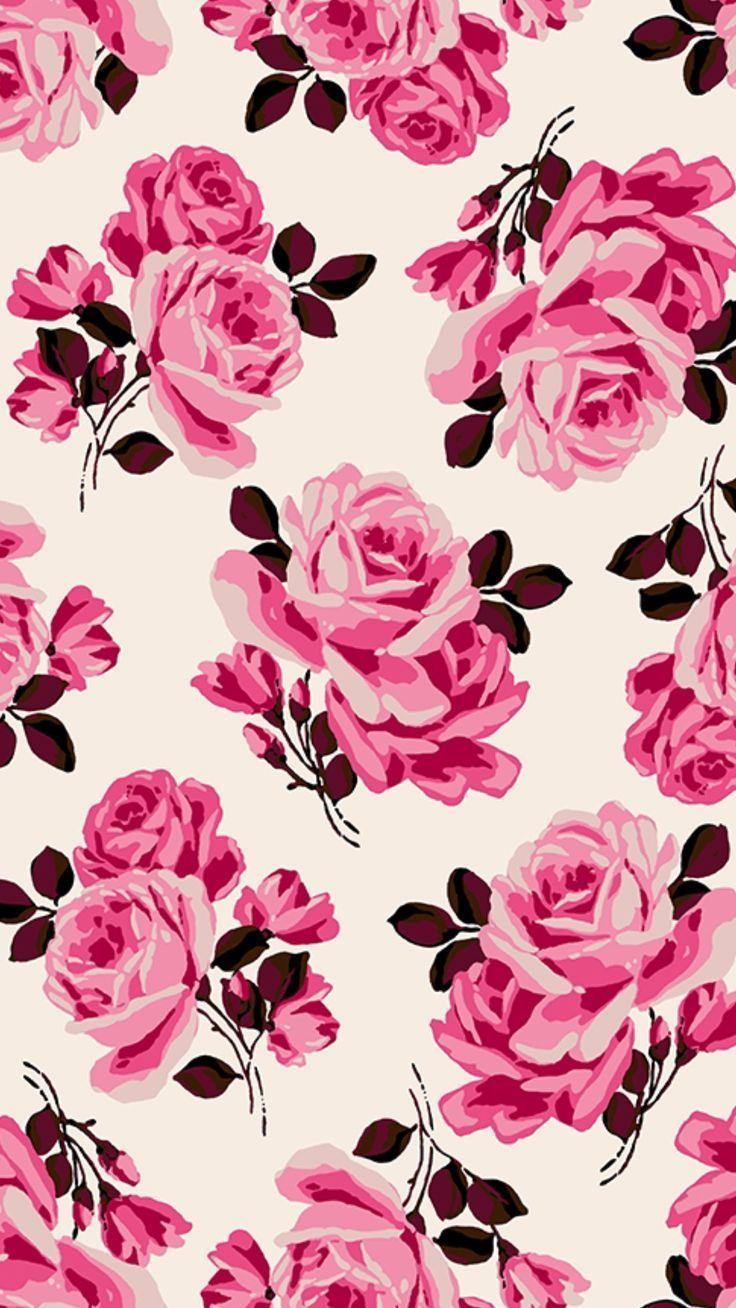 736x1308 Beauty roses. Cute Prints. Patterns Design. Phone Wallpaper