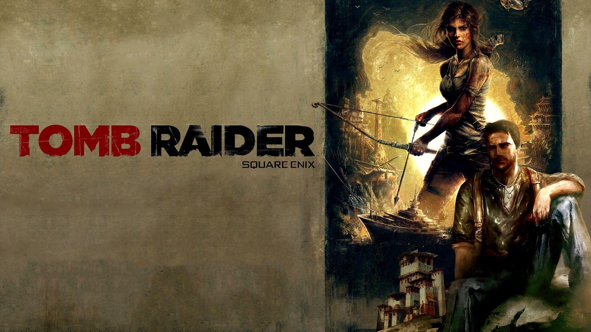 1920x1080 SimplyWallpaper.com: Lara Croft Nathan Drake Tomb Raider video