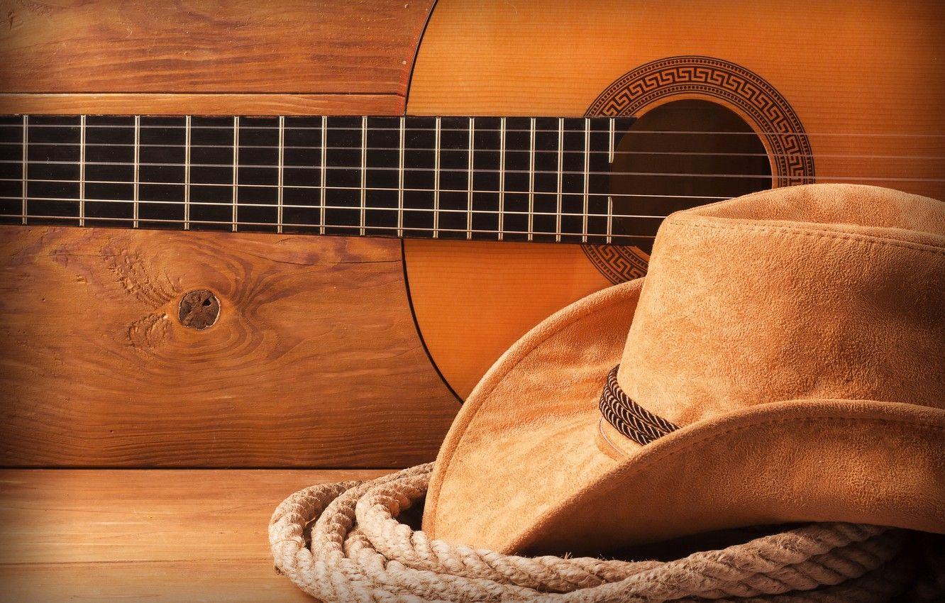 1332x850 Wallpaper hat, Guitar, cowboy image for desktop, section стиль