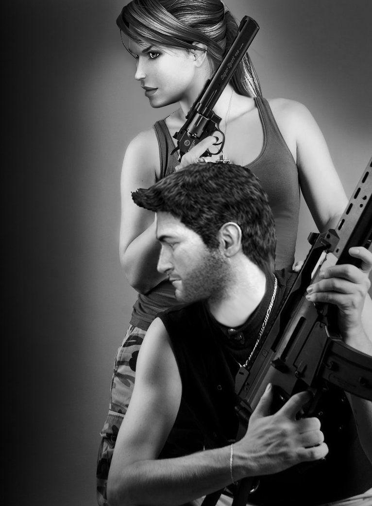 766x1042 Lara Croft and Nathan Drake
