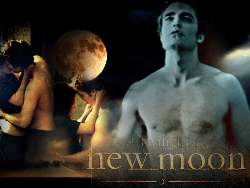 1024x768 Twilight Saga New Moon Moon Movie Wallpaper