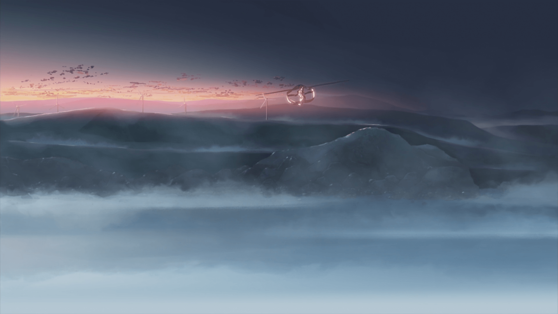 1920x1080 aircraft, Makoto Shinkai, vehicles, anime, The Place Promised in Our Early Days Wallpaper /