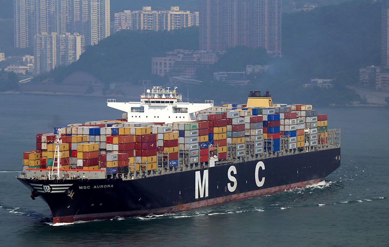 1280x815 image Container ship Sea Ships