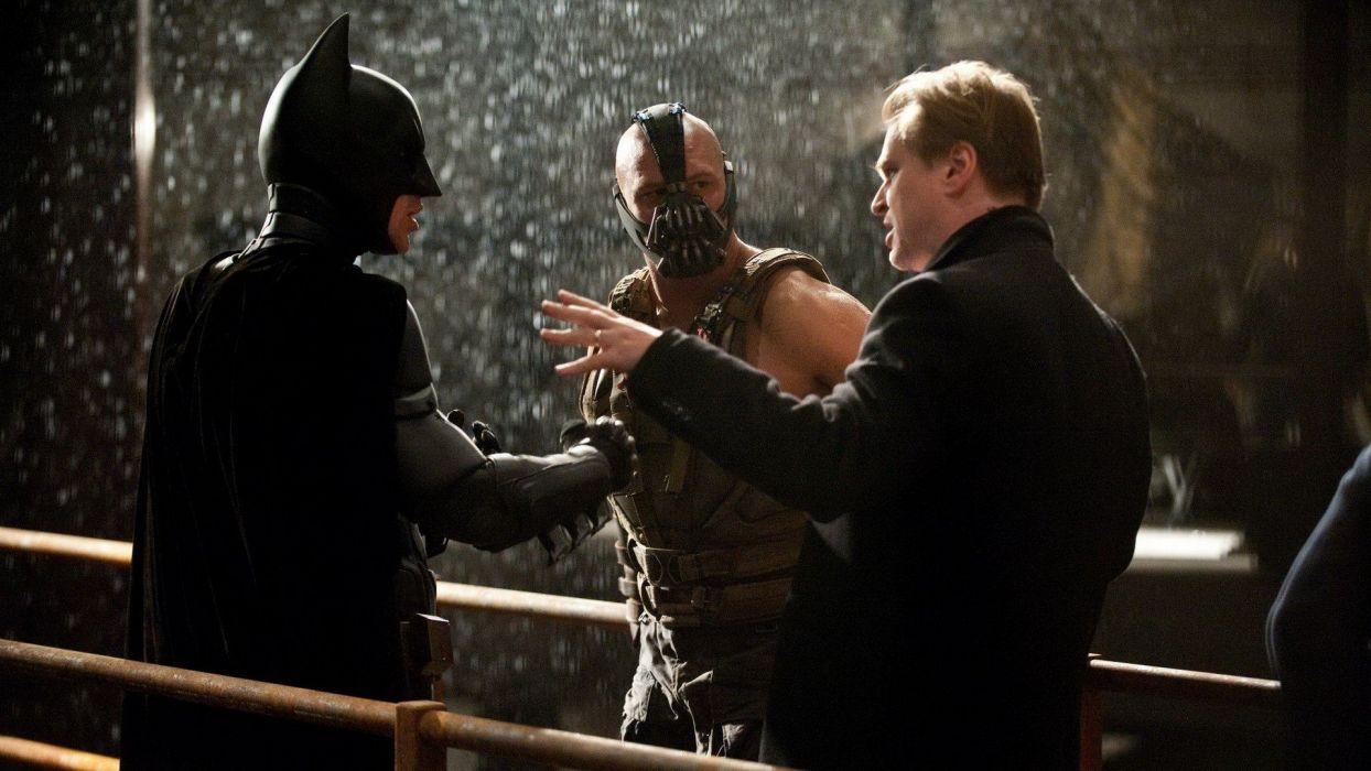 1244x700 Batman Bane Tom Hardy hero Batman The Dark Knight Rises Christopher Nolan Set Photo wallpaperx1080