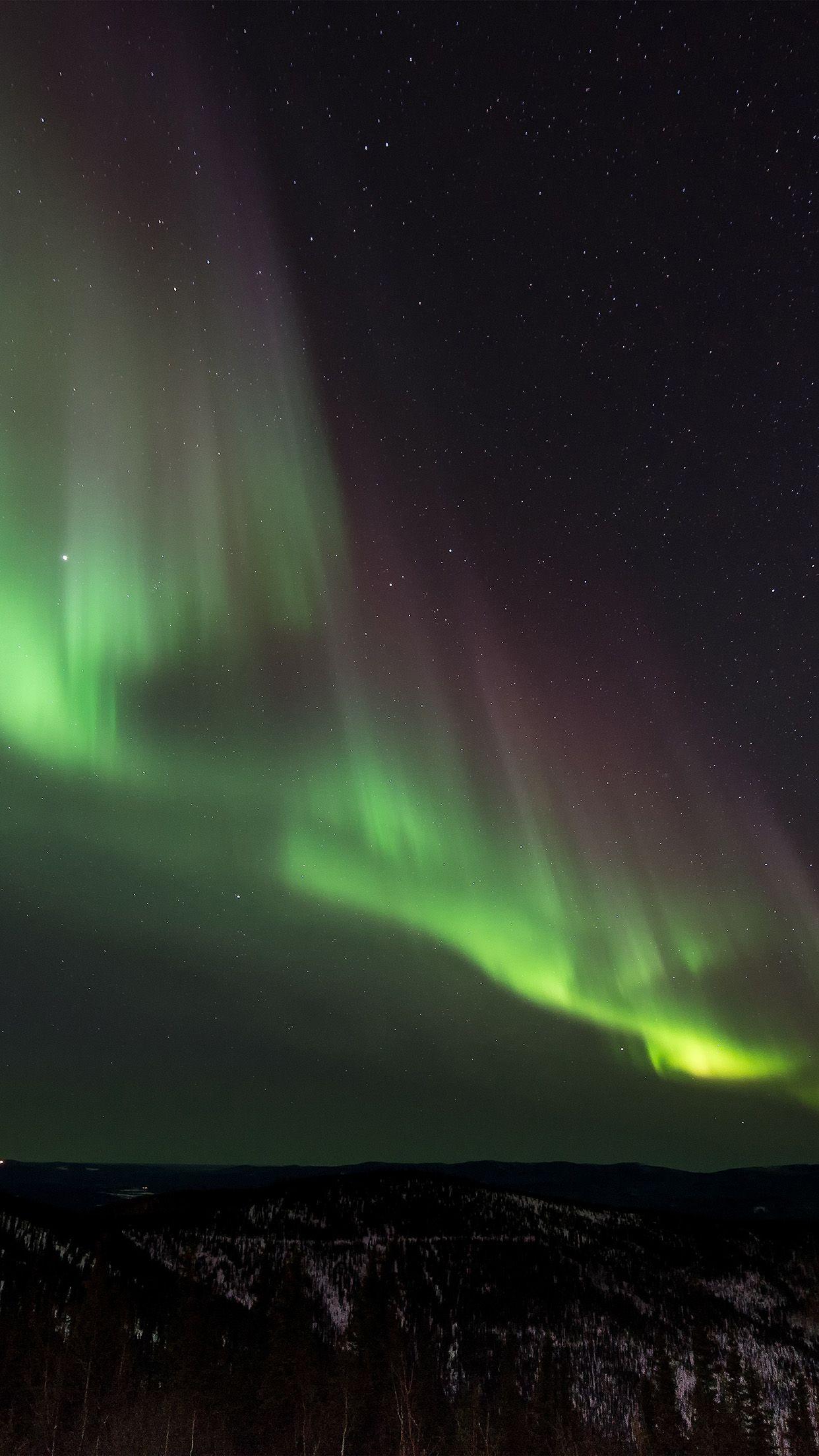 1242x2208 Aurora Night Sky Awesome Beautiful