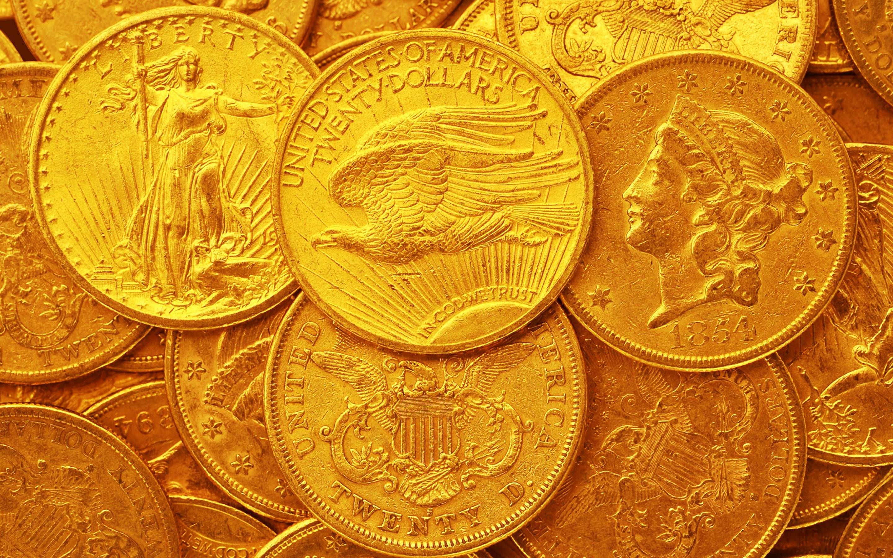2880x1800 Gold Coins Wallpaper (3840x2160 px)