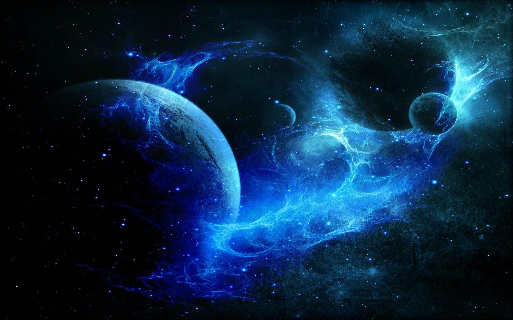 Black and Blue Space Wallpapers - Top Free Black and Blue Space ...