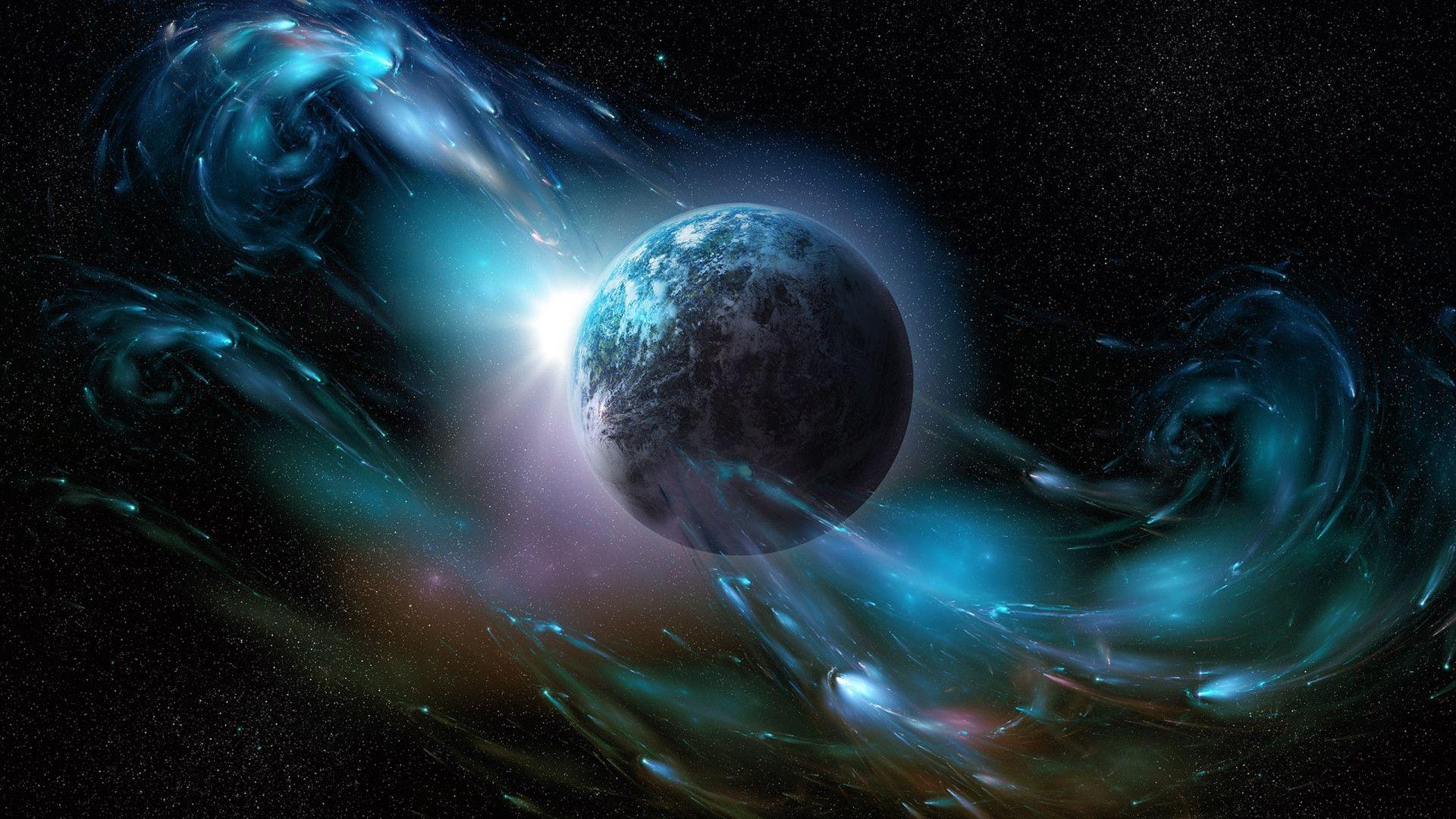 1920x1080 Abstract Space Wallpaper