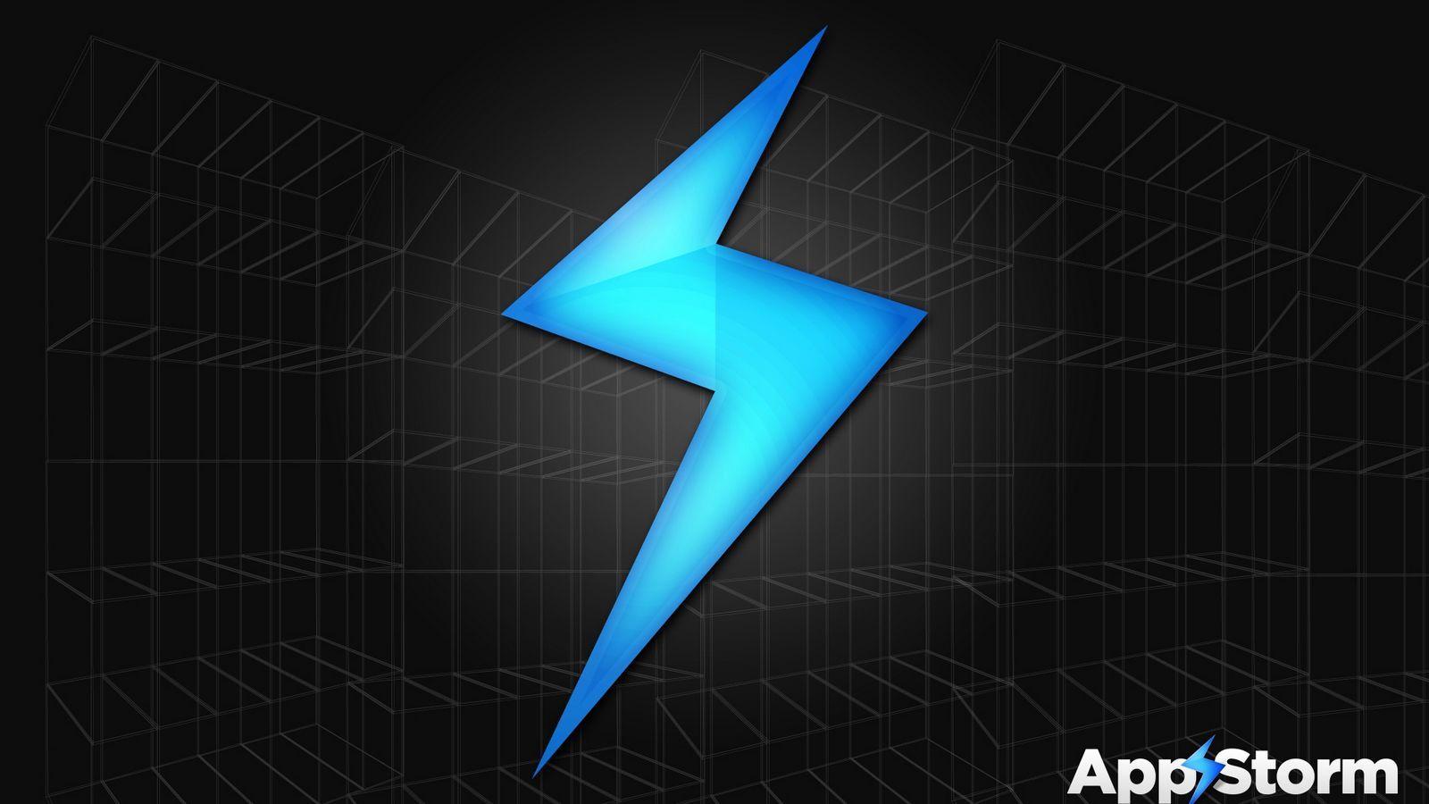 1600x900 Download wallpaper 1600x900 app storm, apple, mac, black, blue, space widescreen 16:9 HD background
