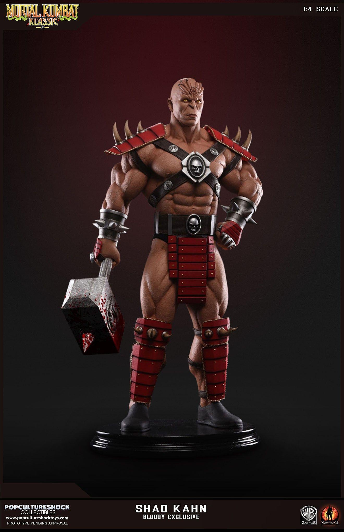 1320x2040 $500 Mortal Kombat Statue Lets You Take Shao Kahn's Helmet Off
