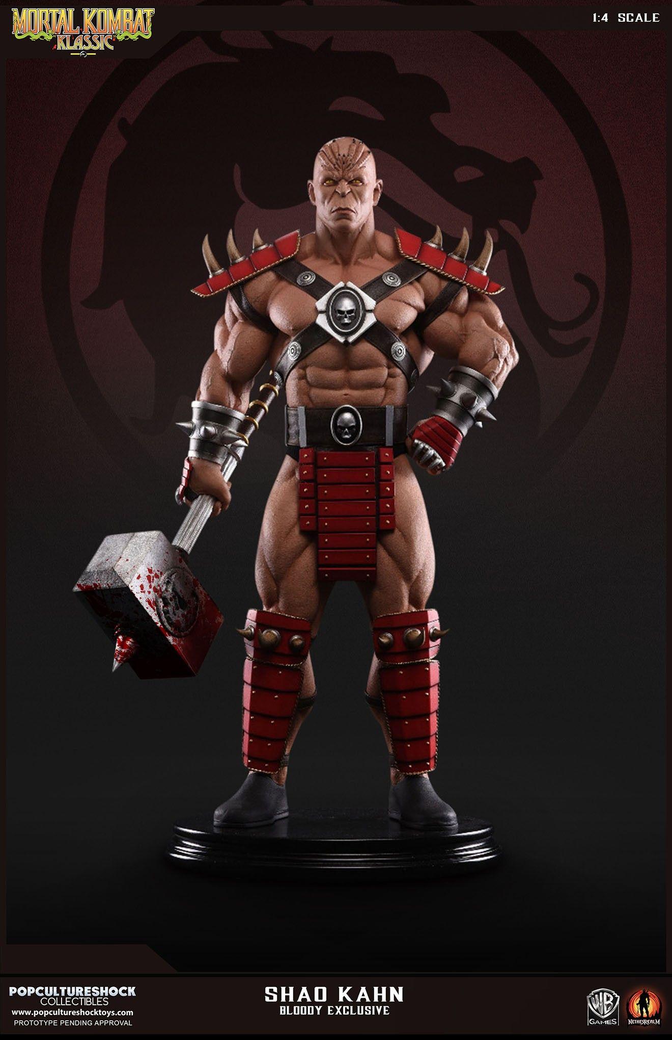 1320x2040 $500 Mortal Kombat Statue Lets You Take Shao Kahn's Helmet Off