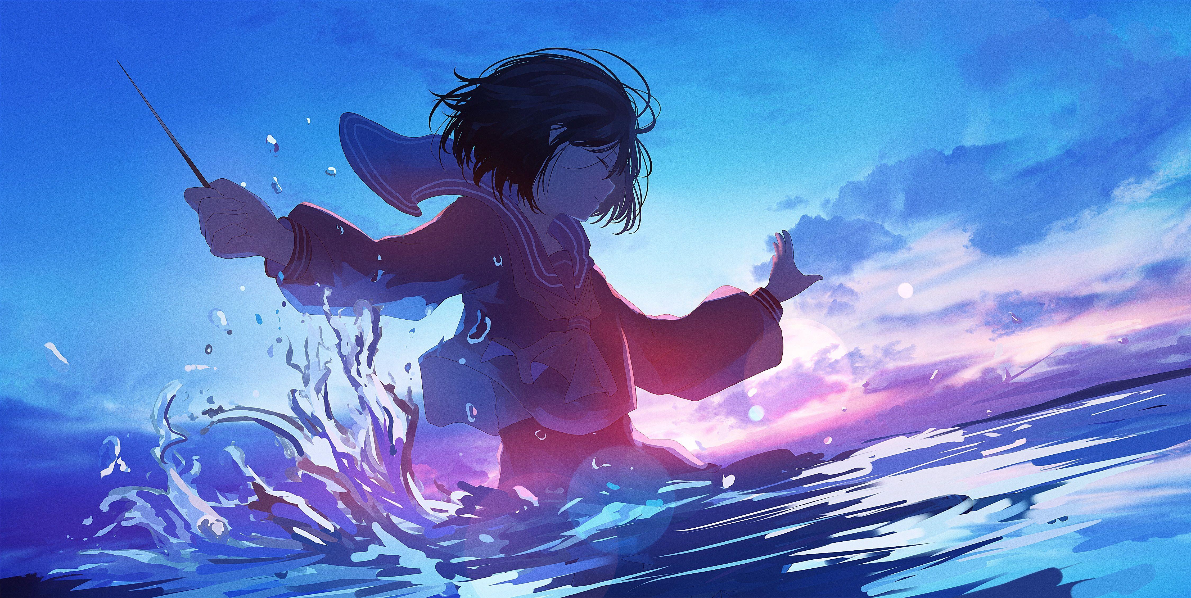 Water Anime Girl Wallpapers - Top Free Water Anime Girl Backgrounds -  WallpaperAccess
