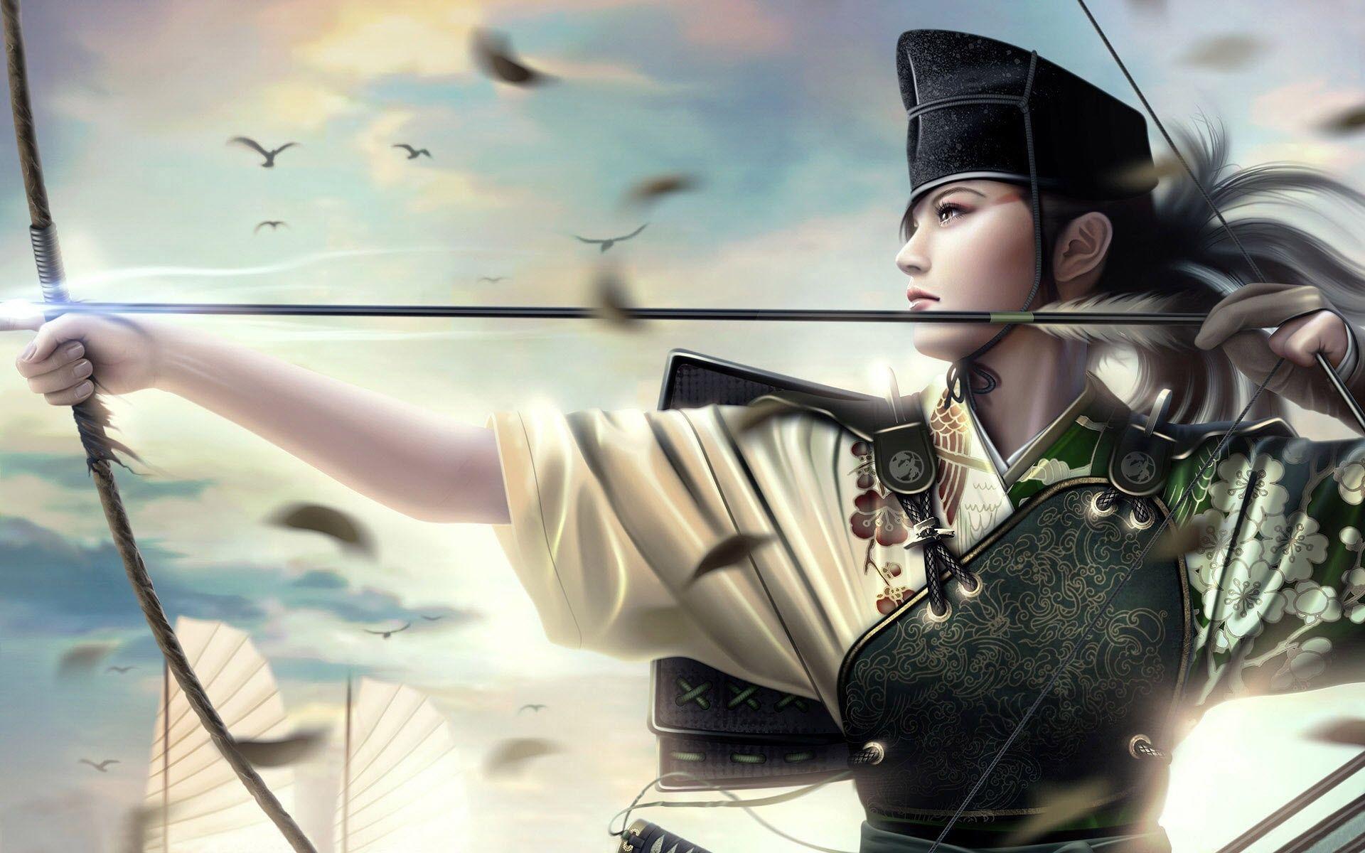 1920x1200 Asian Female Warrior Wallpaper