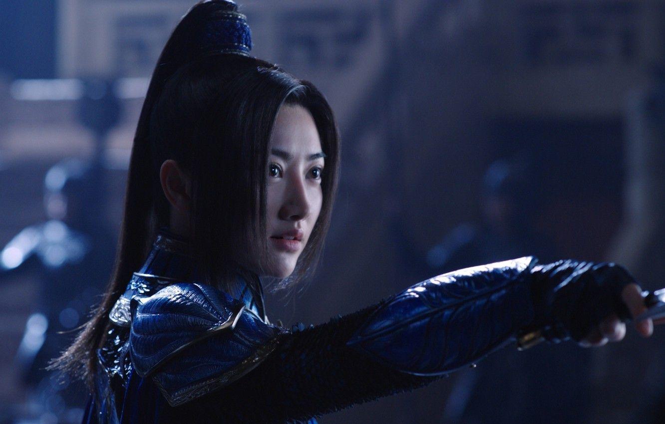 1332x850 Wallpaper cinema, wallpaper, girl, sword, soldier, armor, long hair, woman, beautiful, movie, ken, blade, brunette, asian, film, warrior image for desktop, section фильмы