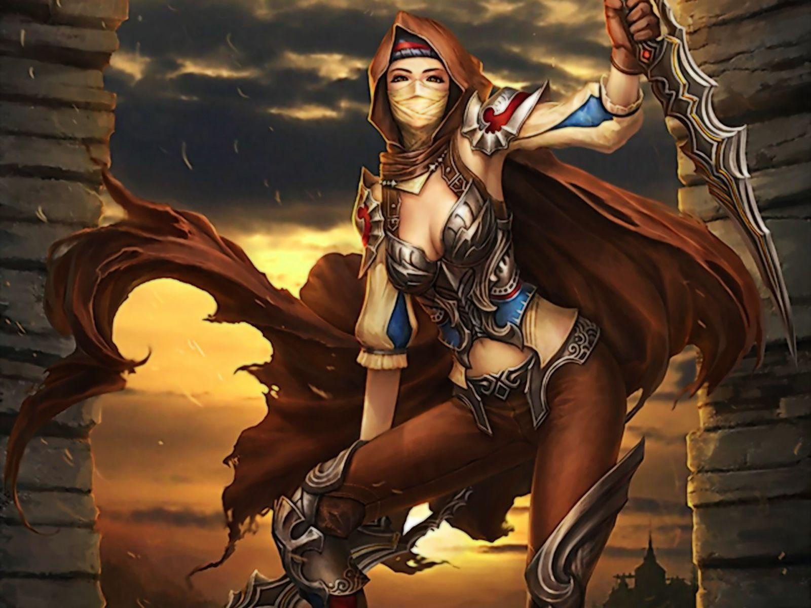 1600x1200 Asian Female Warrior Wallpaper