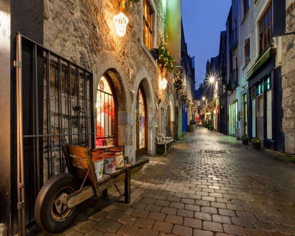 1000x800 Free Shipping European Town Night Scene Background Wallpaper Custom 3D Cafe Wallpaper Bar Fresco Restaurant Photo Wallpaper