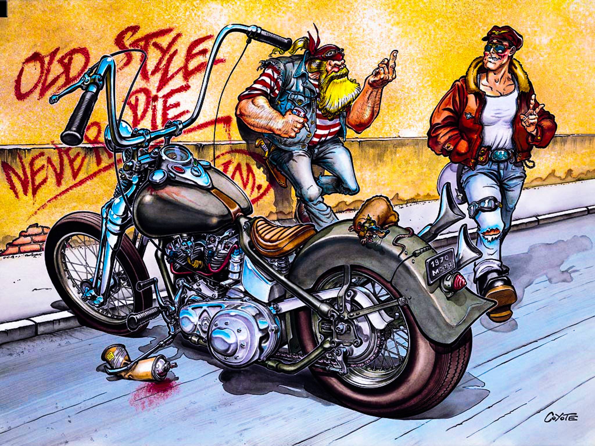 Biker Art Wallpapers Top Free Biker Art Backgrounds WallpaperAccess