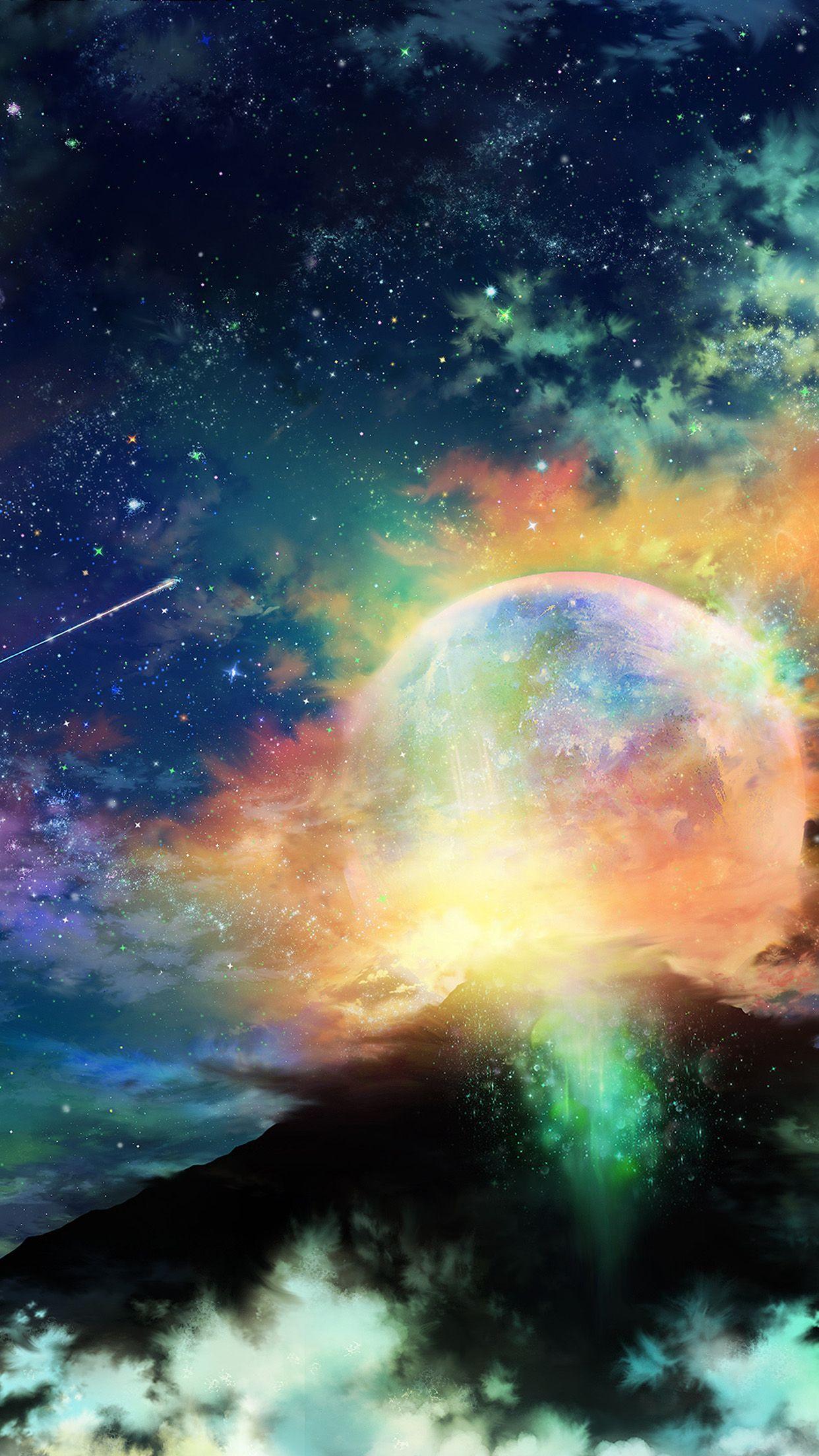 1242x2208 Galaxy Sky Wallpaper for iPhone Pro Max, X, 6