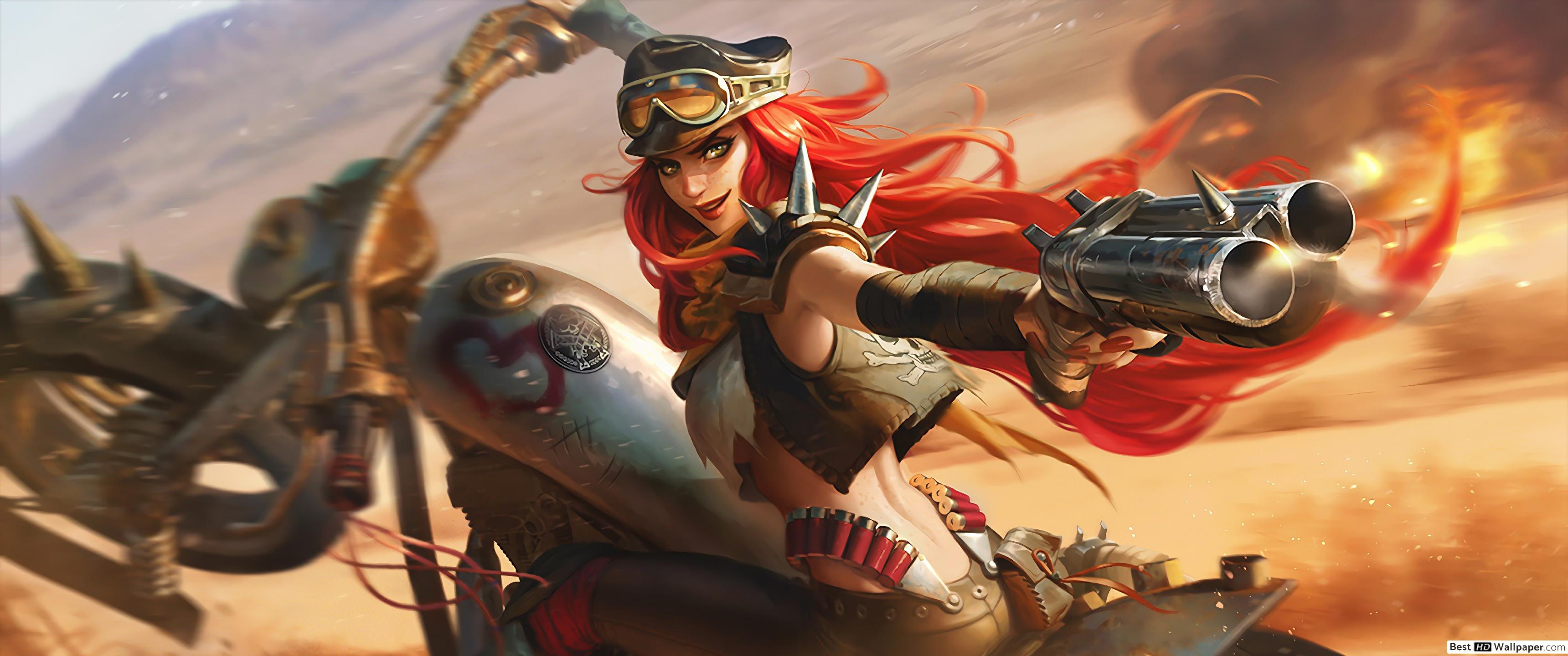 3440x1440 LOL) League of Legends : Road Warrior Miss Fortune HD wallpaper download