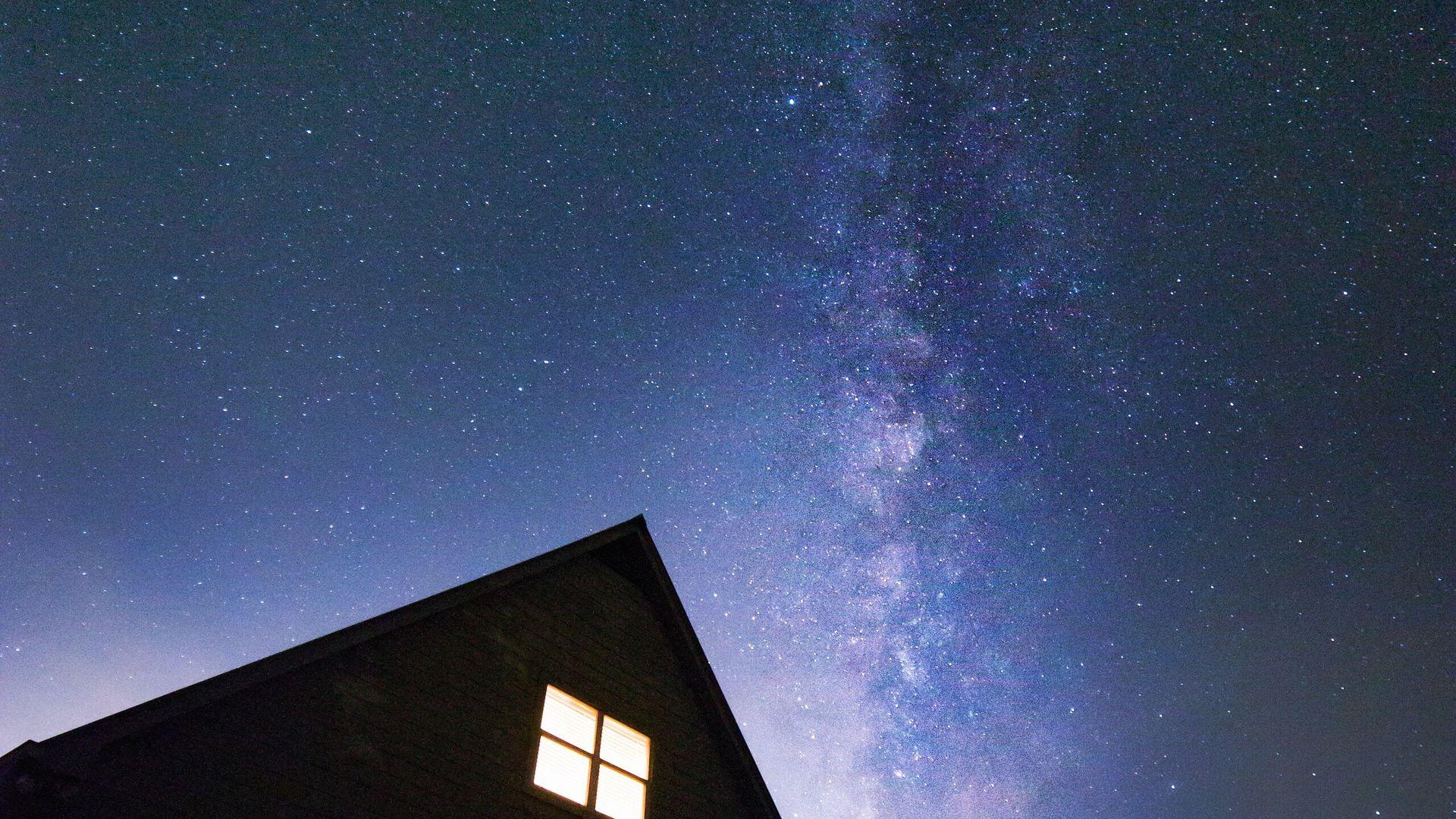 1920x1080 Blue Galaxy Sky Wallpaper