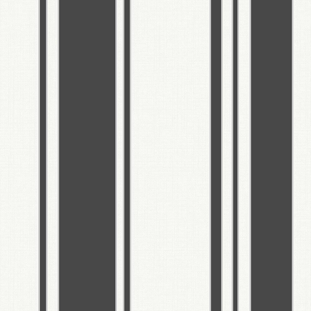 1000x1000 Fine Decor Mischa Stripe Wallpaper Black / White (FD40727) from I Love Wallpaper UK