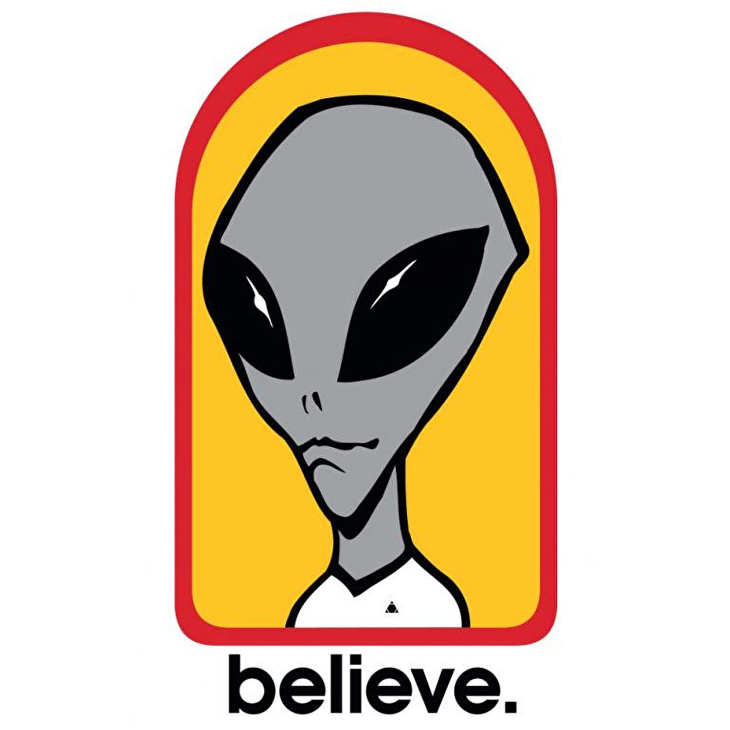 1500x1500 Alien Workshop Believe 3 Skateboard Sticker. Alien workshop, Skateboard stickers, Alien workshop skateboards
