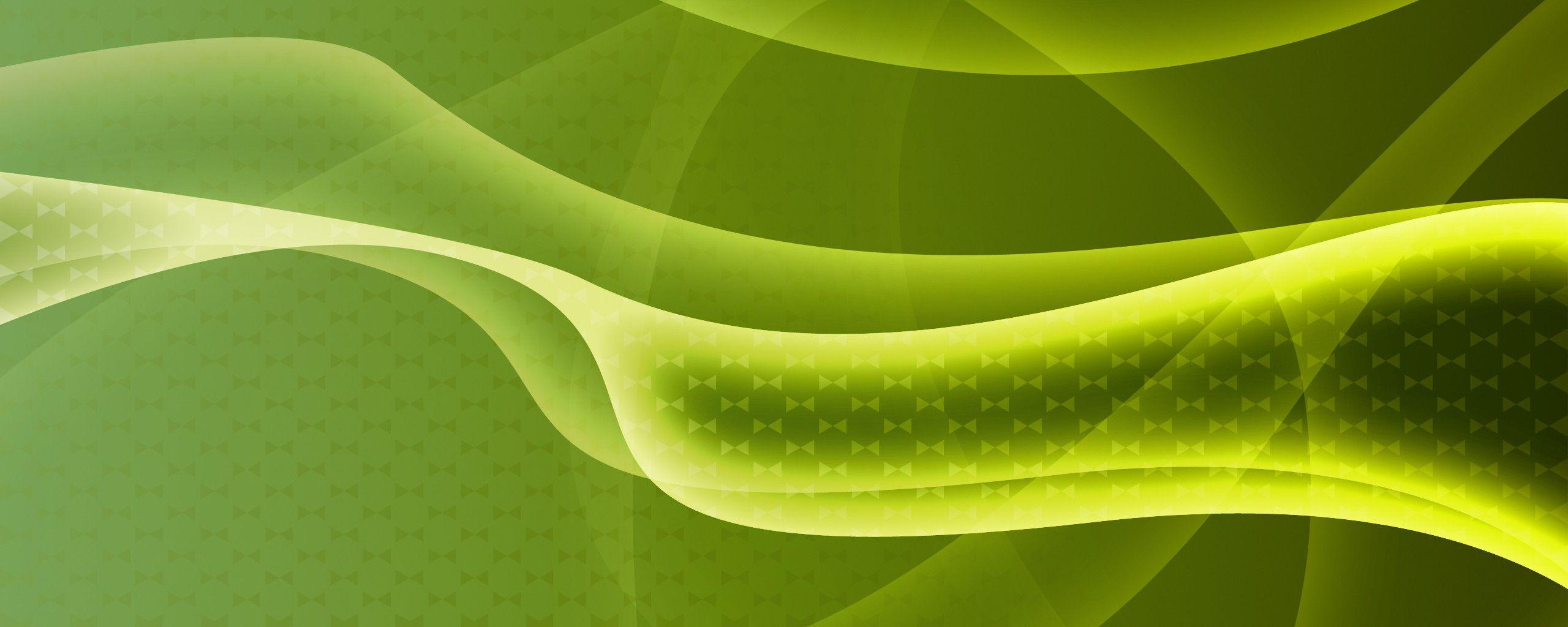 2560x1024 Green Screen Wallpaper