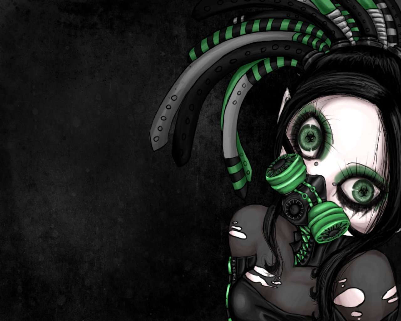 1280x1024 Toxic Mask Wallpaper