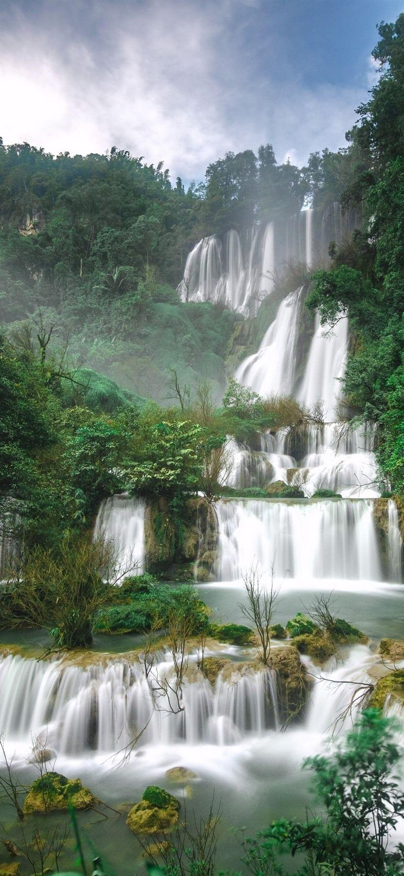 828x1792 Beautiful Waterfalls In Thailand 828x1792 IPhone 11 XR Wallpaper, Background, Picture, Image