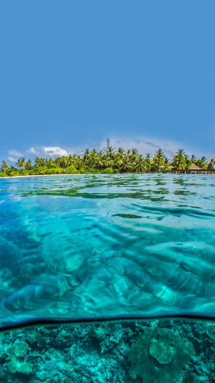 750x1334 Tropical Island Wallpaper